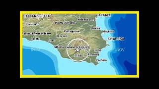 Terremoto nel canale di sicilia: forte scossa magnitudo 3.9