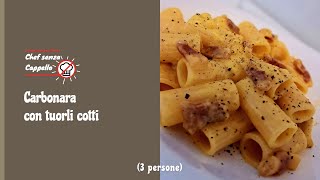 Carbonara con tuorli cotti