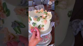 Have u ever tried this Amazing flower cake design❣️~cake decorating idea #shorts #cake #trending