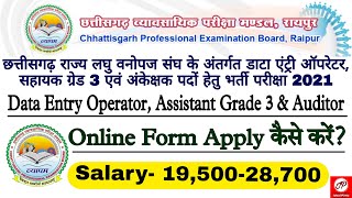 Assistant Grade 3 Data Entry Operator & Internal Auditor Recruitment 2022 |CgVyapam Recruitment 2022