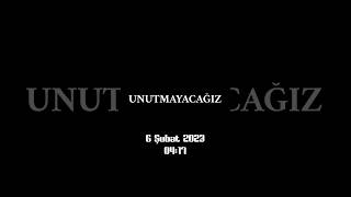 6 Şubat Depremi 1. Yıl Dönümü - Kahramanmaraş