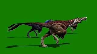 Jurassic world attacking green screen effect