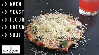 No flour, No bread, No yeast, No oven |veg pan pizza | Health & nutrition food |EasycookingHub