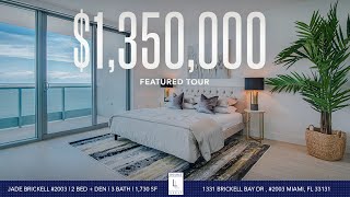 Brickell Condo | Jade at Brickell #2003 | $1,350,000 | Featured Tour