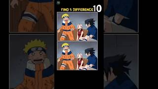 Naruto Uzumaki Spot The Difference 🎭😱|Naruto Team 7🤯 #naruto #sasuke #spotthe