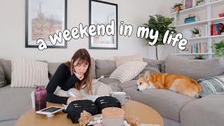 A cozy weekend alone in my life vlog - crafts, home projects, food and sunshine