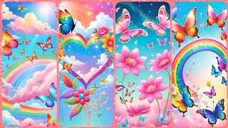 Butterfly, Glitter And Shiny Background Beautiful Wallpapers @Nature Beautiful Wallpapers