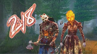 NURSE and HUNTRESS DOMINATES in 2v8! (Dead by Daylight)