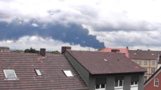 Großbrand in Ludwigshafen am Samstag, den 22.Juni 2013