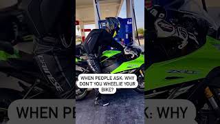 This is is why I don't do wheelies 😐 #motorcycles #superbikes #sportbikes