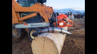 Husqvarna 585 XP Chainsaw Testing Prototype Performance CPI Exhaust Muffler Pipes 585xp