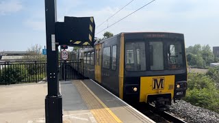 Tyne and Wear Metro Metrocars 4012/4084 arrive into South Shields