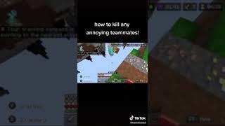 Skywars How To Kill Any annoying Teammates