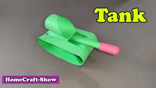 How To Make a Paper Tank - Very Easy Craft