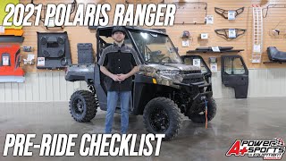 2021 Polaris Ranger Pre-Ride Maintenance Checklist