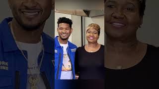 Usher With His Beautiful Mother And Father