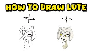 How to Draw Exorcist Lute from Hazbin Hotel – Enjoyable Lesson with Colored Markers