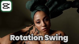 Как добавить эффект Rotation Swing к видео в приложении CapCut