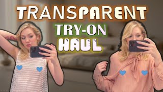 4K TRY-ON HAUL | TRANSPARENT DRESSES | MISS JULIE