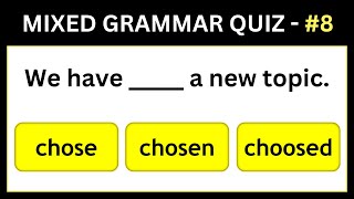 Grammar Mixed Test 8 | Can you score 10/10 on this English Quiz?