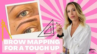 BROW MAPPING HACK for Microblading TOUCH UP