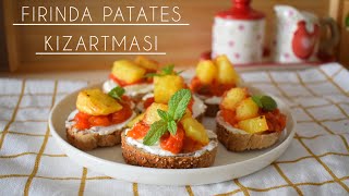 📣FIRINDA KIZARMIŞ PATATES 💯✅ TRANS YAĞ YOK❌ #sağlıklıbeslenme #fırındapatates #patateslitarifler