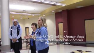 MCPS Board members Patricia O'Neill, Jill Ortman-Fouse speak at MCCRC general meeting, 4/4/17