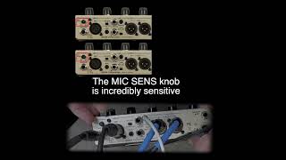 BOSS VE-8 - mic sens adjustment