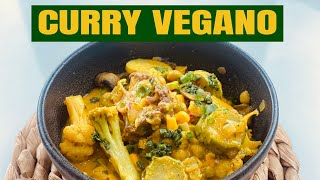 COMO FAZER UM CURRY VEGANO! Aprenda a fazer um curry de legumes com cogumelos super fácil e rápido.