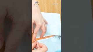 watch this very useful sewing trick to attach lace on trouser or sleeve #shorts #ytshorts