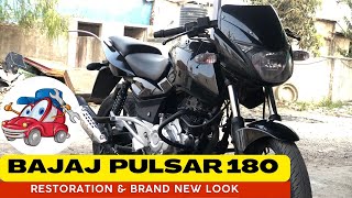 Restoration of BAJAJ PULSAR 180 | Brand New look of pulsar | restoration | GaddiBuddy