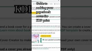 How to make a paperback cover in #canva and upload it to KDP print #indieauthor #tutorial