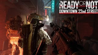 Ready or Not gameplay - Downtown 22nd Street [SUBWAY STATION] Custom Map and Gear