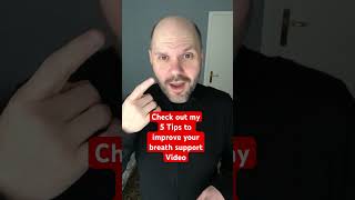 Breath Support Tips on my Channel #singing  #voice #singer