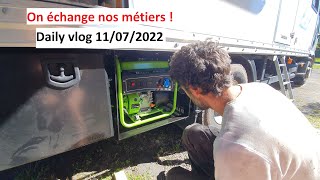 on échange nos métiers ! daily vlog 11/07/2022