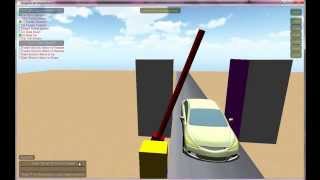 Car Ticketing Machine using Game Animation for PLC Application