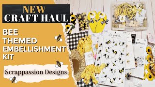 Bee Themed Embellishment Kit | Scrappassion Designs