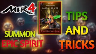 MIR4 ┃BUTAL LIONHEART KOIGA SPECIAL SUMMON EVENT ┃ TIPS AND TRICKS