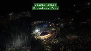 Delray Beach 100 Ft. Christmas tree. New video showing this weekend. #Christmas2022 #Florida