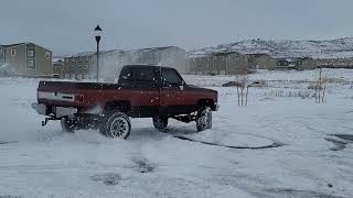 Who wants to play??? 😈 Donuts anybody???    #Hotrod #k20 #chevy #fyp #Squarebody #jcustomfab #Donuts