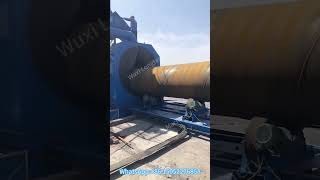 Diameter 4.8 Meter Steel pipe Outer Wall Shot Blasting Machine