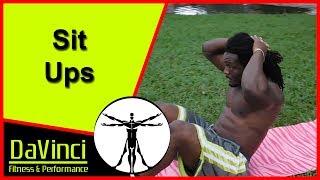 Sit Ups Demonstration | 101 No Equipment HIIT (High Intensity Interval Training ) Workouts eBook