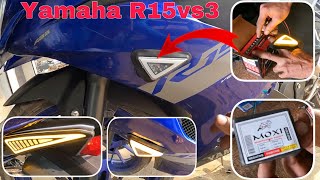 Yamaha R15v3 indicator modify/Yamaha R15 ktm indicator light biling