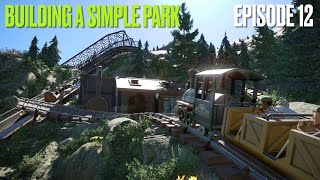 •12•😱CRASHING MINE TRAIN - Planet Coaster Mini Park Speedbuild - BUILDING A SIMPLE PARK 🤓