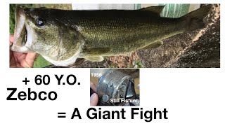 Old Zebco 33 + Big Bass = Giant Fight Fishing YouTube Video