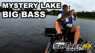 Catching Big Bass in the Native Kayak on a Mystery Lake