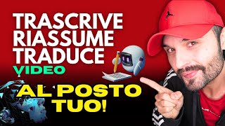 MIGLIOR PLUGIN VIDEO Youtube per CHAT GPT: trascrive, traduce, riassume