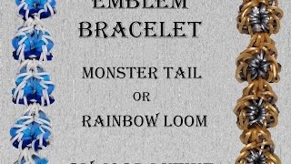 New Emblem Bracelet - Monster Tail or Rainbow Loom