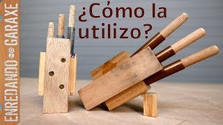 Guía para unir listones con espigas o tubillones de madera