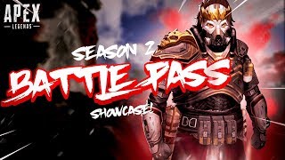 APEX LEGENDS SEASON 2 BATTLE PASS SHOWCASE! NEW SKINS LOOK AMAZING!